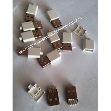 Jack USB solder type A Male