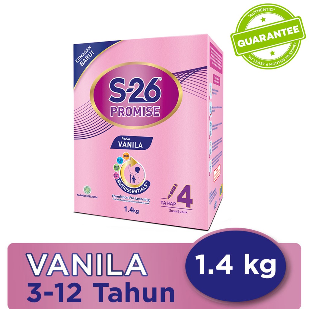 S26 Promise Tahap 4 Vanilla 1400 gr - 1400gr