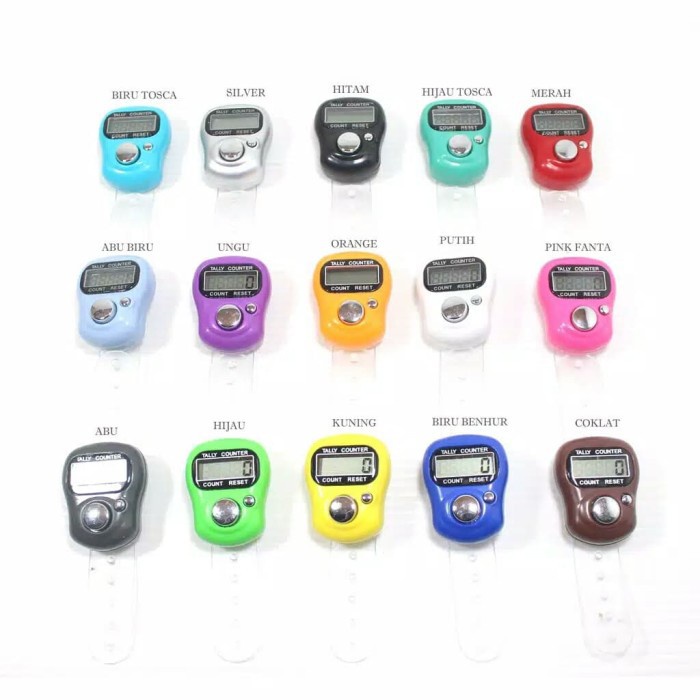 ☀INDOLAND☀  Tasbih Digital Mini Tally Counter Alat Hitung Tasbeh Digital / Finger Counter ImportMurah R031