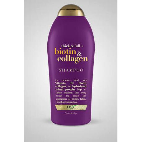 shampoo ogx biotin collagen shampo 750 ml