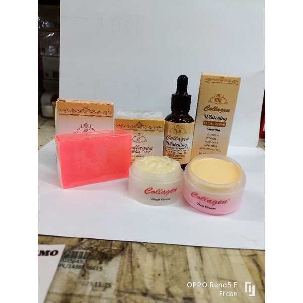 Cream Collagen Paket Murah Paket Cream Collagen 4in1 + serum