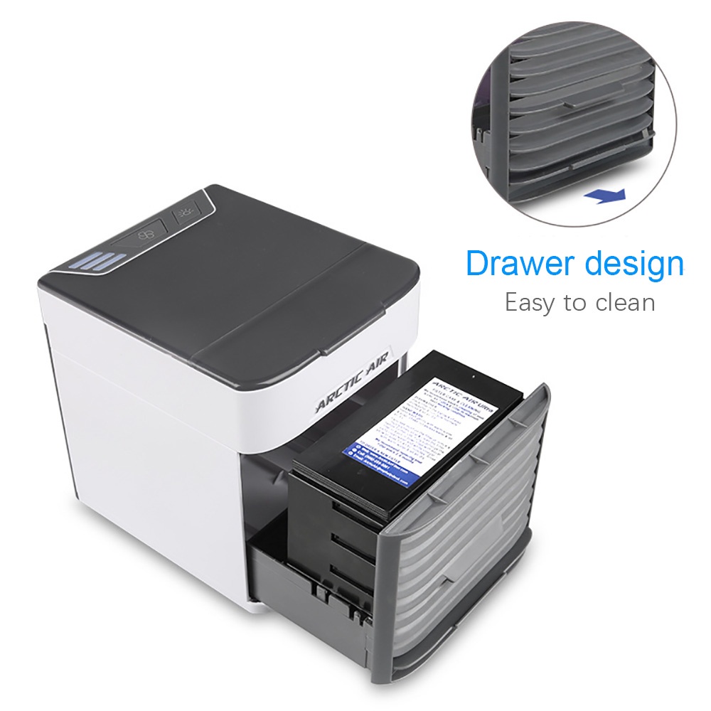 1pc Kipas Pendingin Udara Mini Portable Tenaga Usb Untuk Rumah / Kantor