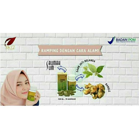 SALIMAH SLIM SR12 | PELANGSING BADAN OBAT DIET HERBAL | PELANCAR PENCERNAAN | KECILKAN PERUT BUNCIT