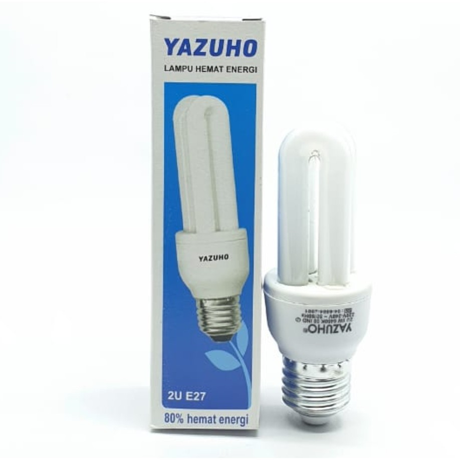 Yazuho PLC 2U 5w 8w 11w Lampu Hemat Energi Cahaya Putih