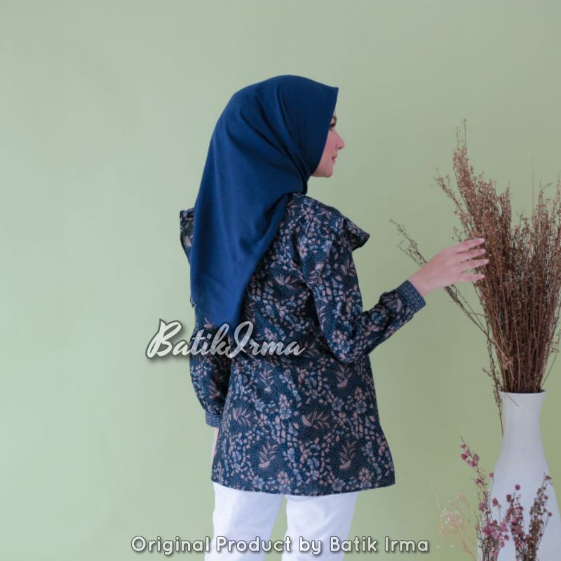 Batik Wanita Kekinian Blouse Lengan Panjang Busui Motif Jaiz Batik Irma