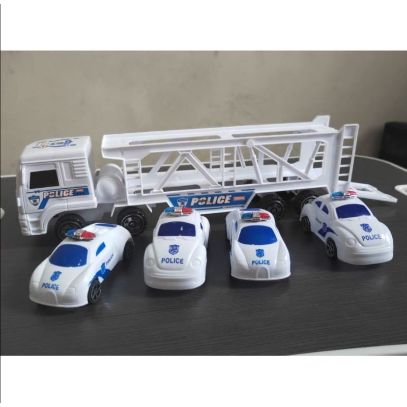 PROMO MAINAN TRUK POLISI ANGKUT MOBIL