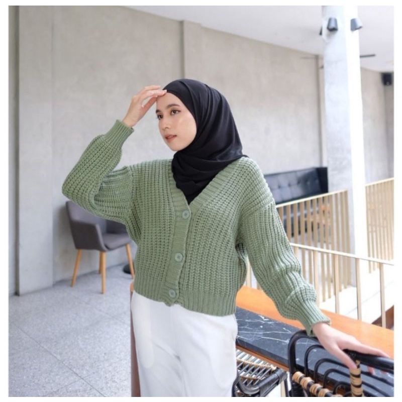 CARDIEGAN KANCING DEPAN RAJUT HANGAT ' WILLY CARDY || CARDIGAN RAJUT || CROP CARDY KANCING DEPAN