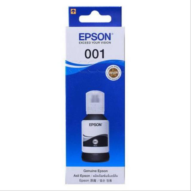 Tinta Epson 001 Black Original 127 ml untuk L4150 L4160 L6160 L6170 L6190