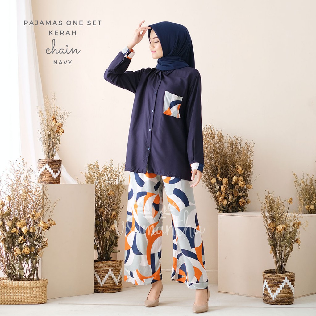 Pajamas Set / Piyama One Set Kemeja Tie Dye II