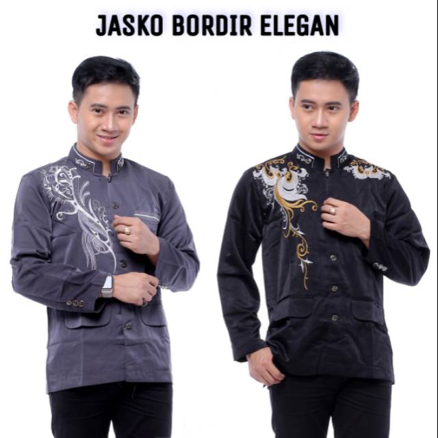 JASKO BORDIR ELEGAN | GROSIR KOKO JASKO | JASKO POLOS | JASKO BORDIR