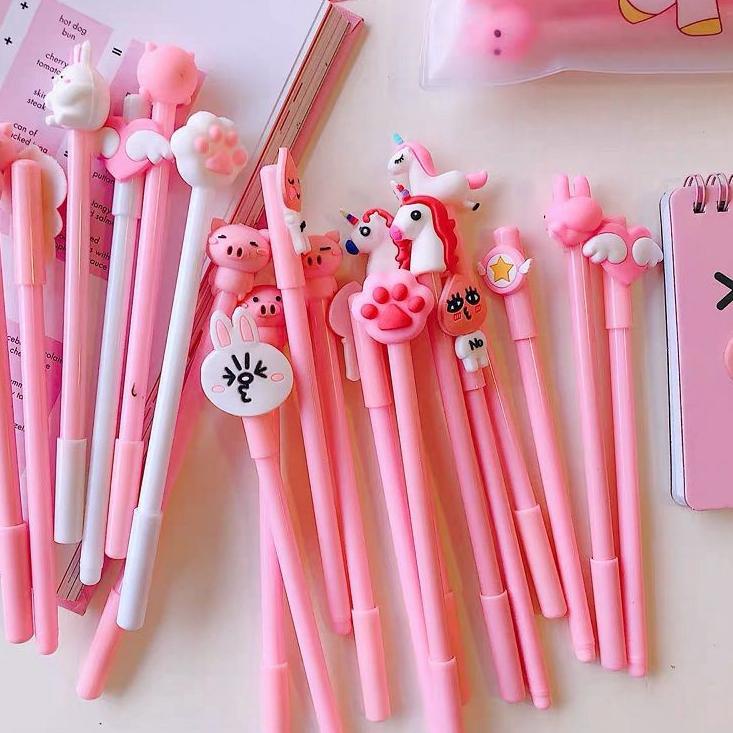 

Terkini MLQYG ELFYDO - HL0078 Pena Set Karakter Cartoon isi 20 Pcs Plus Pouch Transparant Pulpen Set Import J65