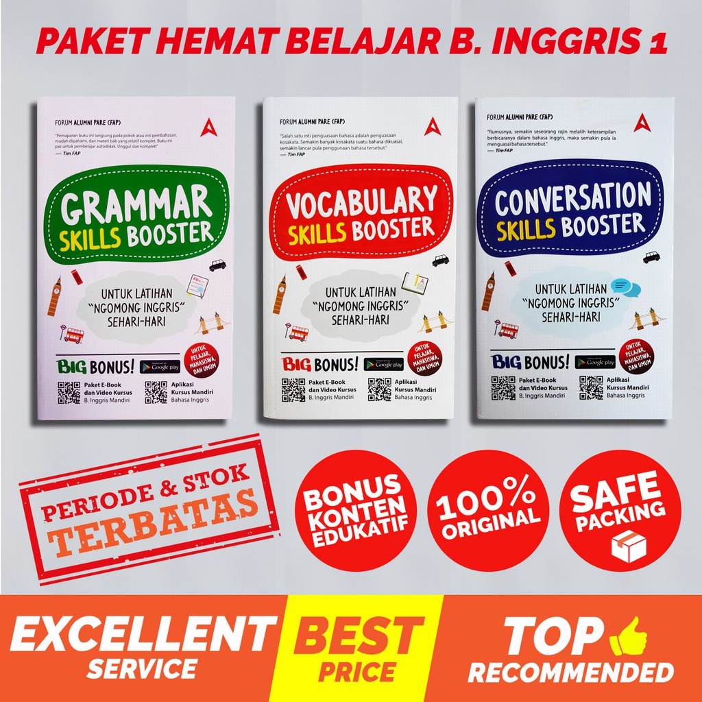 Buku Belajar Bahasa Inggris Paket Hemat Bahasa Inggris 1 Shopee Indonesia