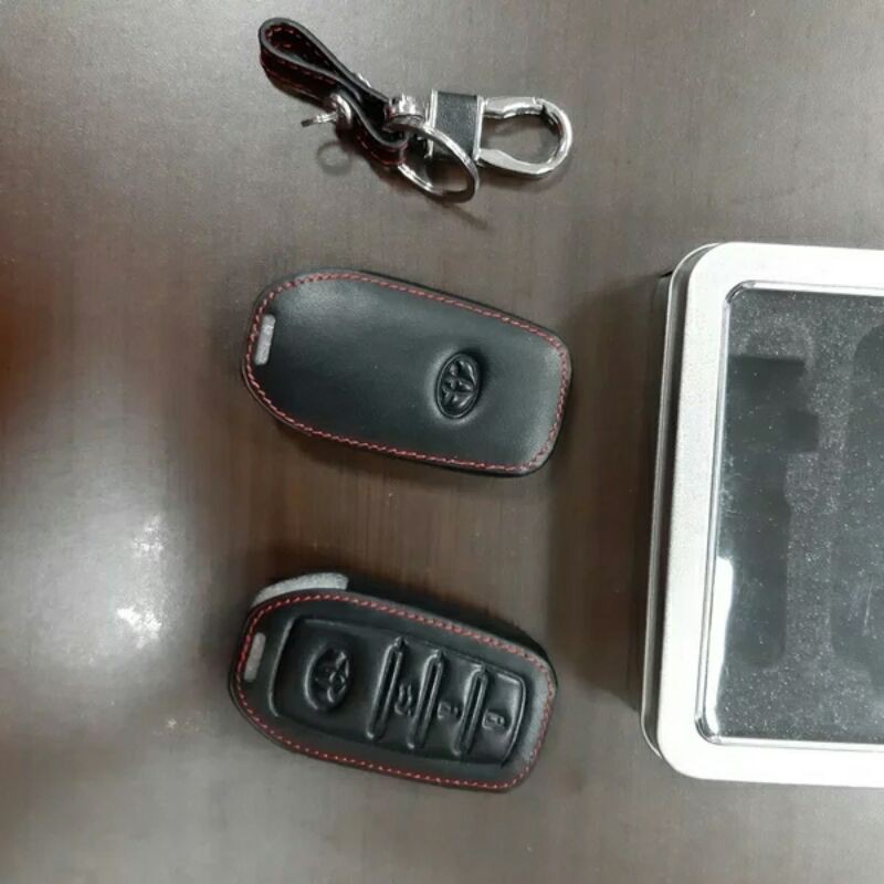 Sarung remote kulit mobil tyt Fortuner VRZ 2016 -2021