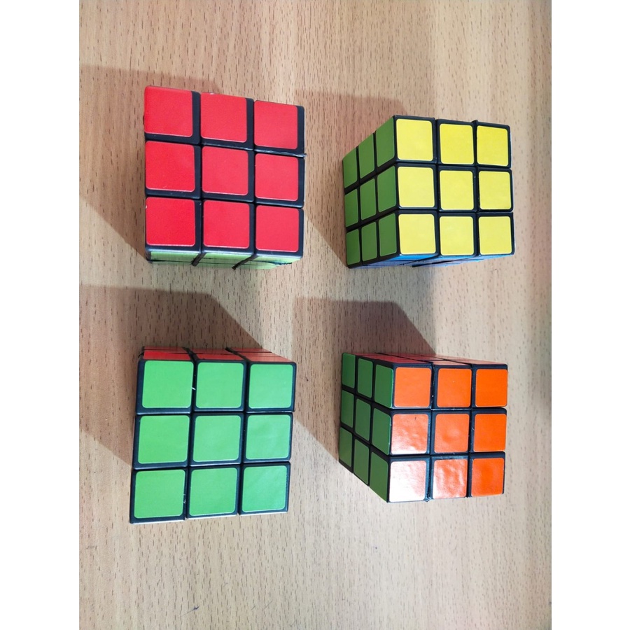 Mainan edukasi Anak Rubik Besar Kubus Kotak ukuran 5 x 5 cm Bahan Dari Plastik