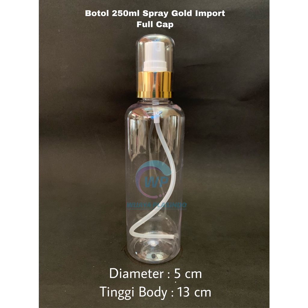 Botol 250ml spray fullcap list gold