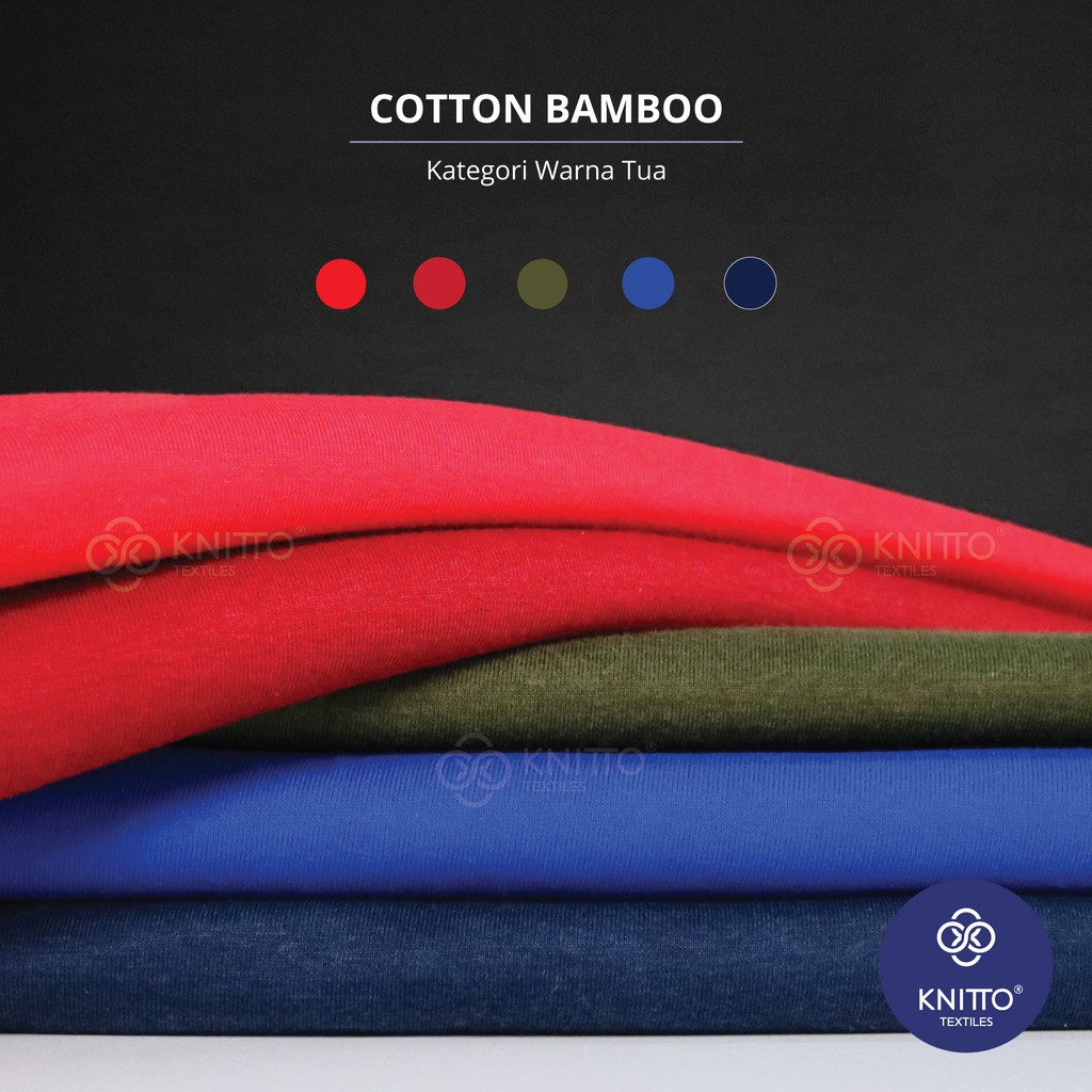 Bahan Kaos Kain Cotton Bamboo 30s Kategori Warna Tua Shopee Indonesia