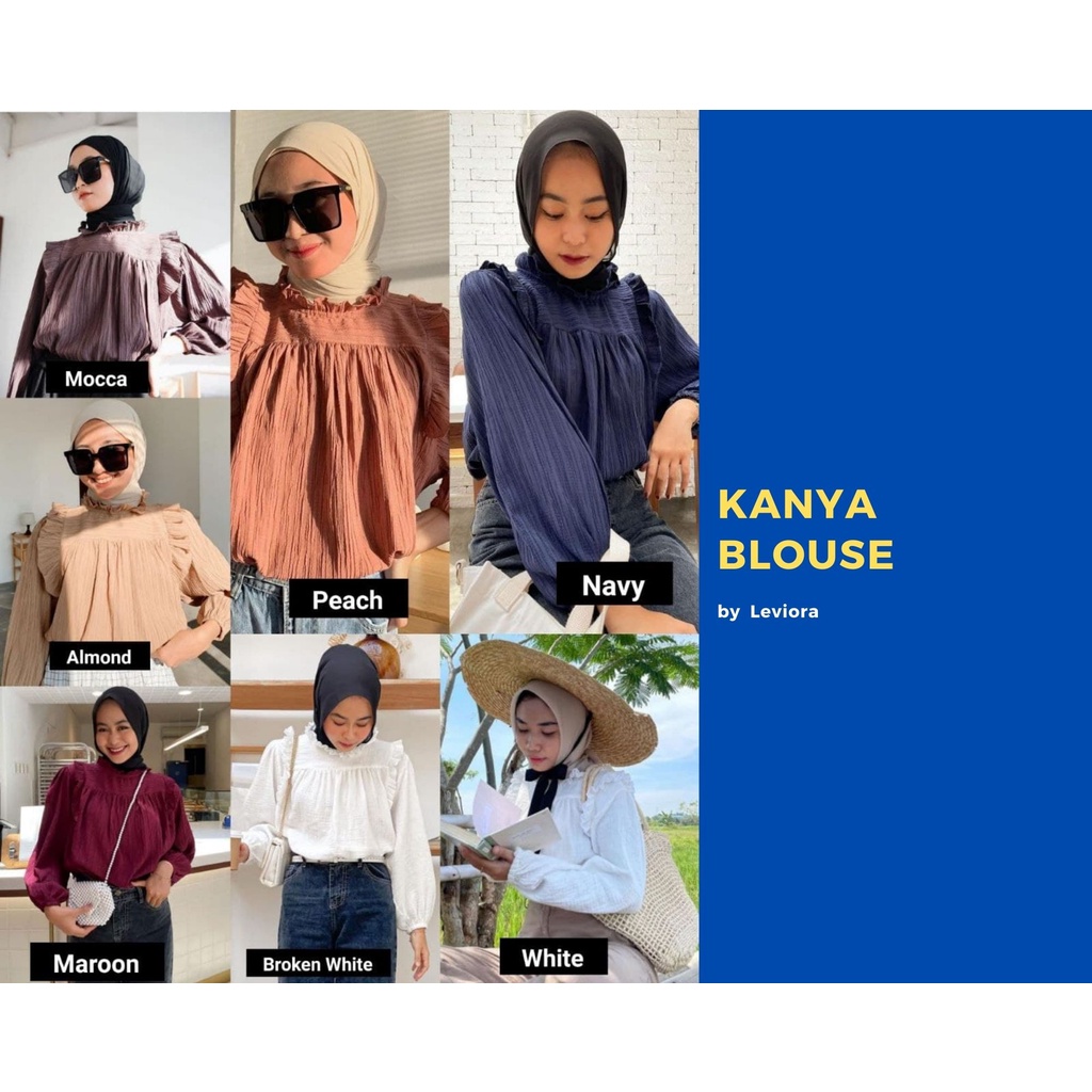 KANYA BLOUSE by LEVIORA Kienka Haidee & Orlin Gonegani Geulis HeavenLights Nueta DianaRestu Local Mu