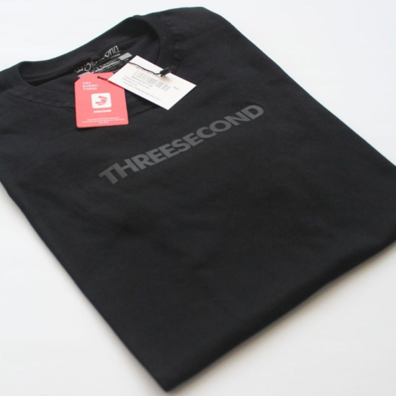 COD KAOS DISTRO SURFING PREMIUM THREE SECOND PRIA BIG SIZE KEREN WARNA HITAM