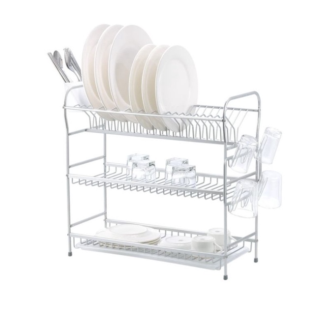 Rak Piring 3 Tingkat informa alumunium anti karat