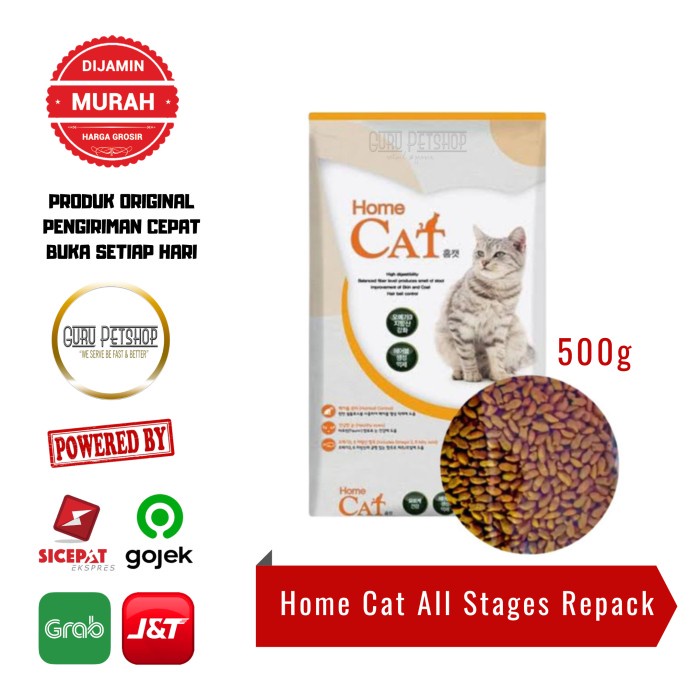 Home Cat All Stages 500g Makanan Kucing Home Cat Food