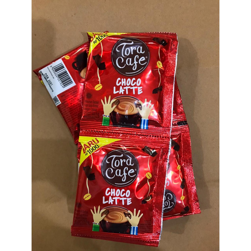 

TORA CAFE CHOCO LATTE Merah 1 renteng isi 10 sachet