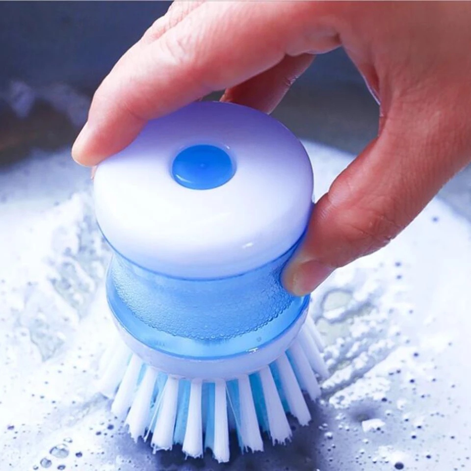 Alat sikat panci inovatif/Brush soap dispenser sabun cair