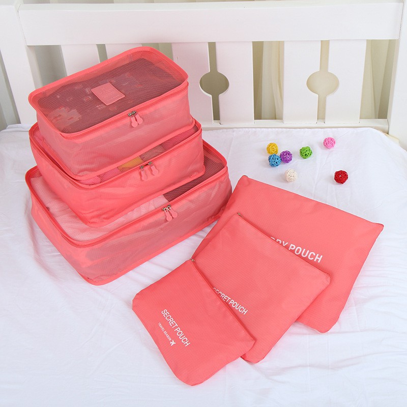 AGG-52 6 In 1 Traveling Bag In Bag Organizer / Travel bag (1 Set Isi 6 Pcs Organizer) Murah