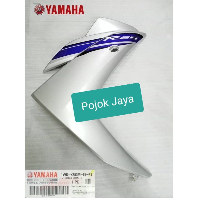 Fairing kanan yamaha R25 original silver