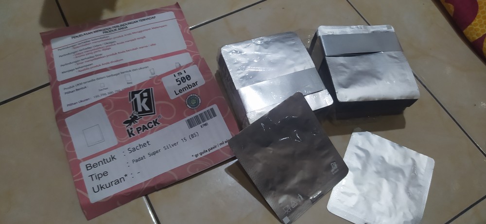 Sachet Full Foil 8x9 /sachet 8x9/kpack | Isi 500pcs