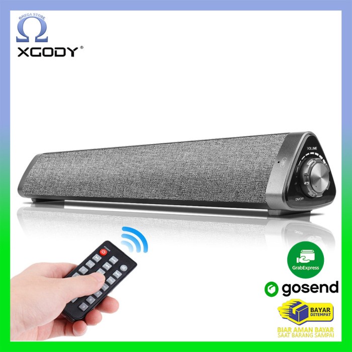 Soundbar Bluetooth Speaker Home Theater Deep Bass 10W with Remot XGODY