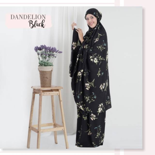 Mukena Tazkia Dandelion Black