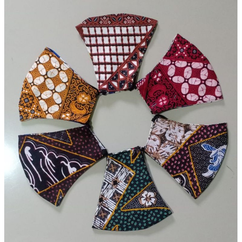 Masker batik Masker Batik 2ply Masker kain batik Masker kain batik 2ply Masker Batik premium