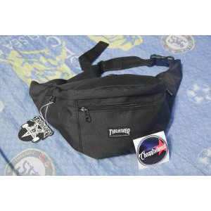 WAISTBAG THRASHER BLACK   TAS SELEMPANG   TAS PINGGANG   TAS SEPEDA Terlaris