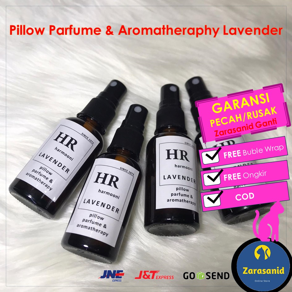 Aromatherapy Parfum Bantal Sprei Mengandung Essensial Oil LAVENDER Praktis Tinggal Semprot isi 30 ml