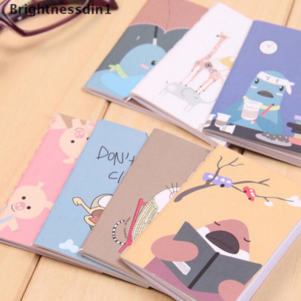 1pc Buku Catatan Jurnal Diary Saku Mini Portabel Motif Kartun