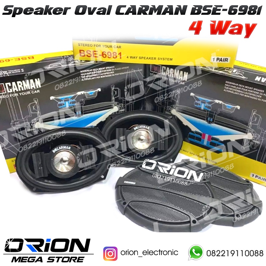 Speaker Oval Carman BSE-6981 Speaker Oval Mobil