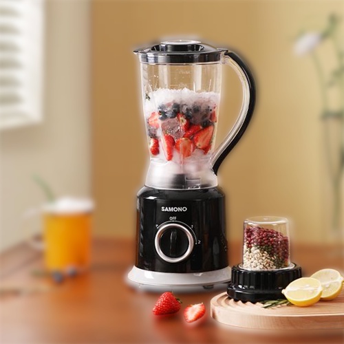 Blender Plastik Multifungsi 2 in 1 Samono SW-BB300A - Pisau Ganda 3 Tingkat Kecepatan Food Processor