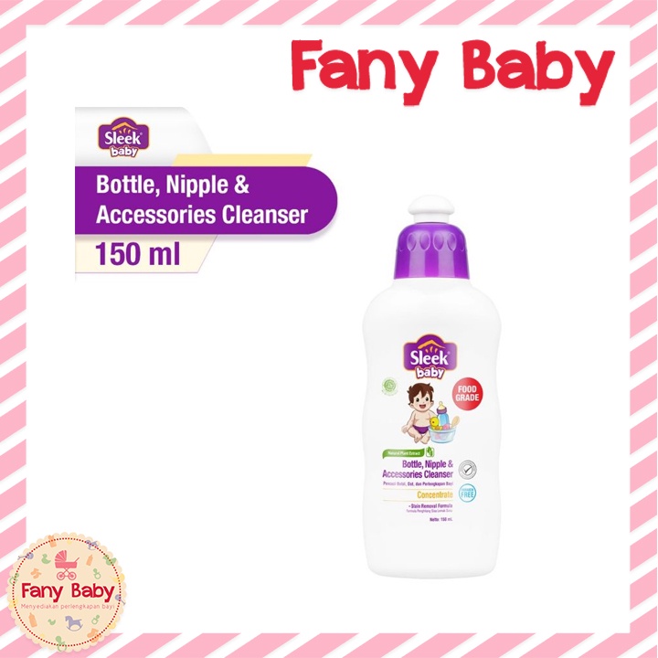 SLEEK BABY BOTTLE, NIPPLE &amp; ACCESSORIES CLEANSER 150ML