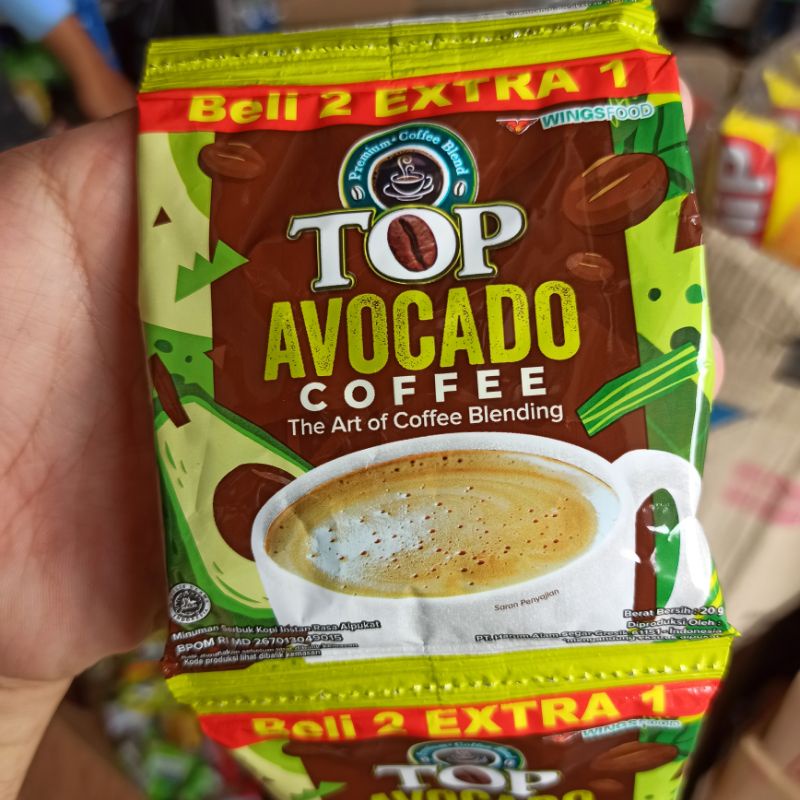 

Minuman Top Coffee Avocado Alpukat 3 In 1 Instan Kopi Serbuk