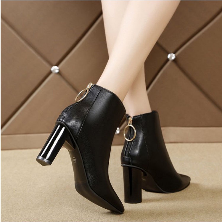 [ ORIGINAL IMPORT ] Sepatu Boots Heels Korea Wanita Import Premium Quality SI 164