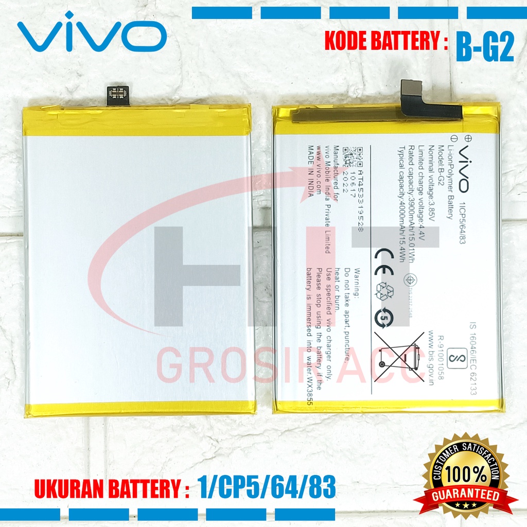 Baterai Battery For Vivo V15 Original - Kode B-G2