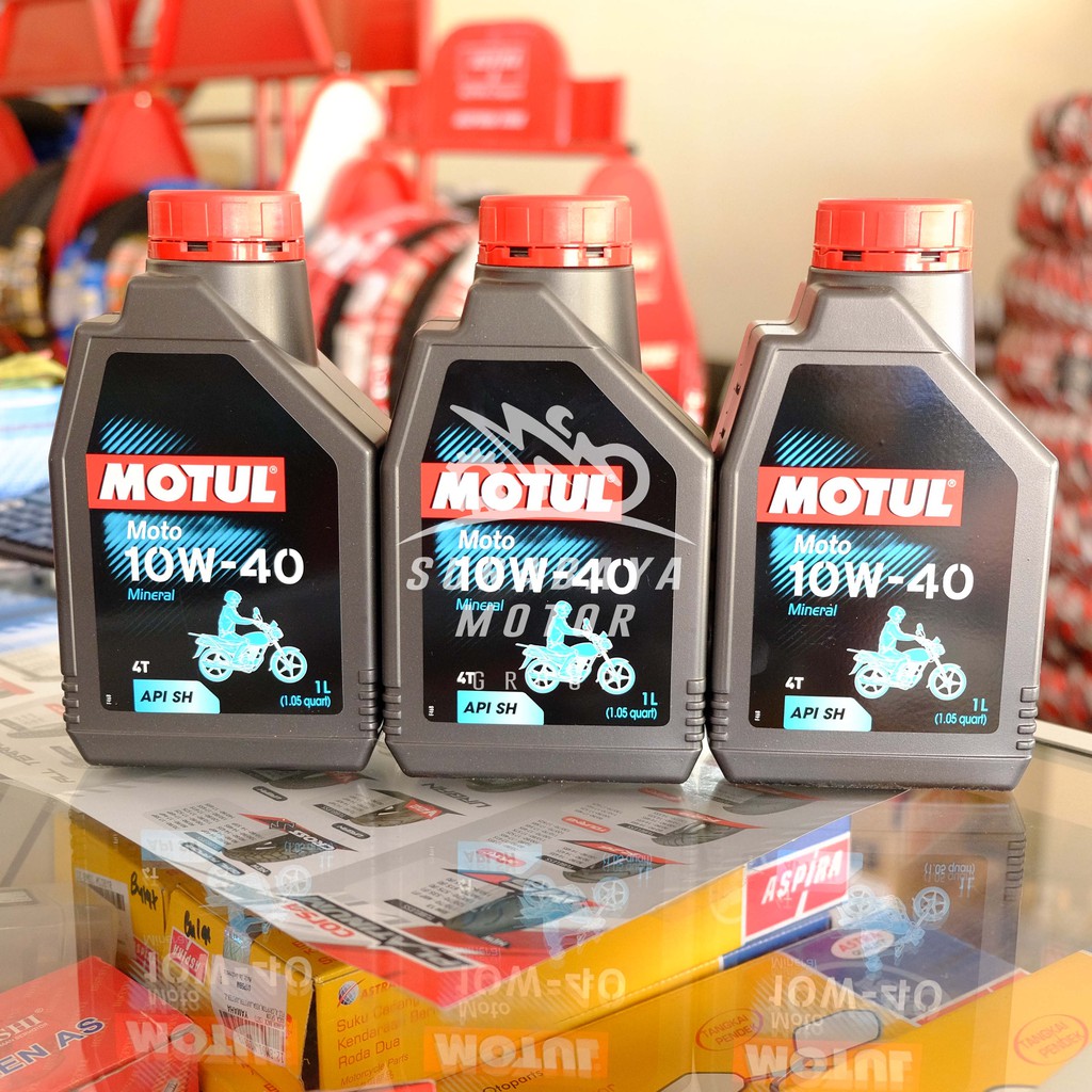 Oli MOTUL MOTO 1L 10W40 1 Liter 4T L 100% ASLI Mesin Motor Vixion Megapro GL Pro Ninja Scorpio Satria