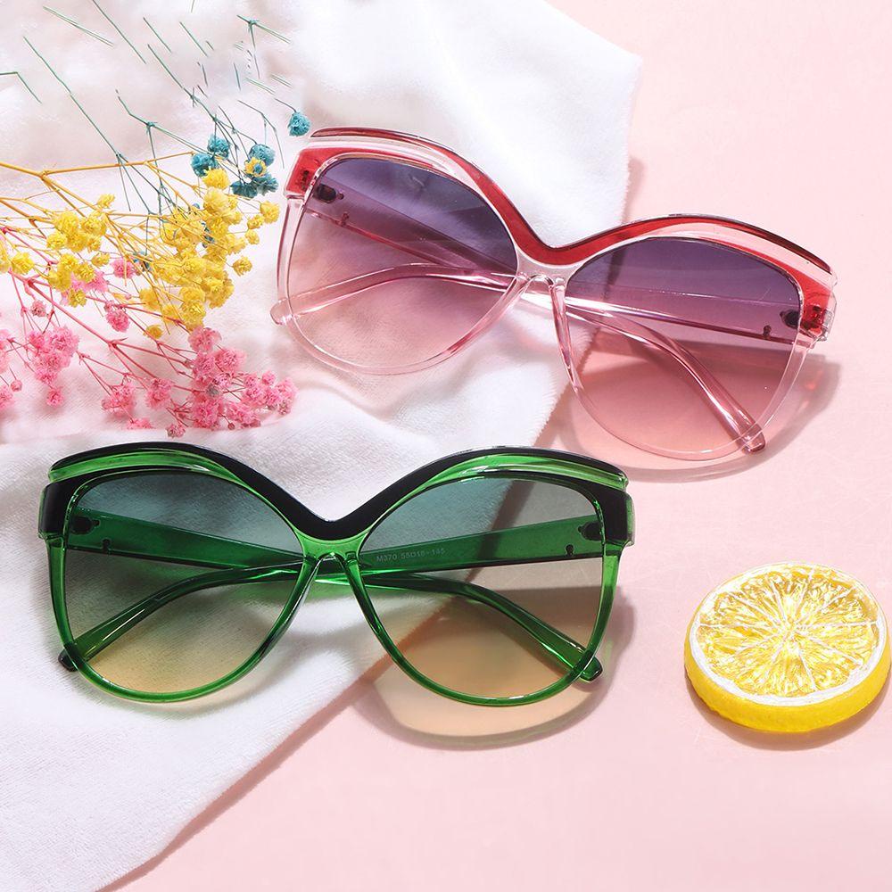 MXBEAUTY Cat Eye Sunglasses Cool Personality Eye Glasses Anti Radiasi Untuk Wanita Kacamata Anti Radiasi Laki-Laki Perempuan Kupu-Kupu Frame Anti Radiasi Kaca Kacamata Wanita Kacamata