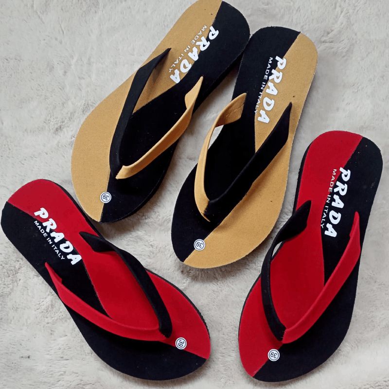 Sandal Jepit Wanita Beludru Lembut