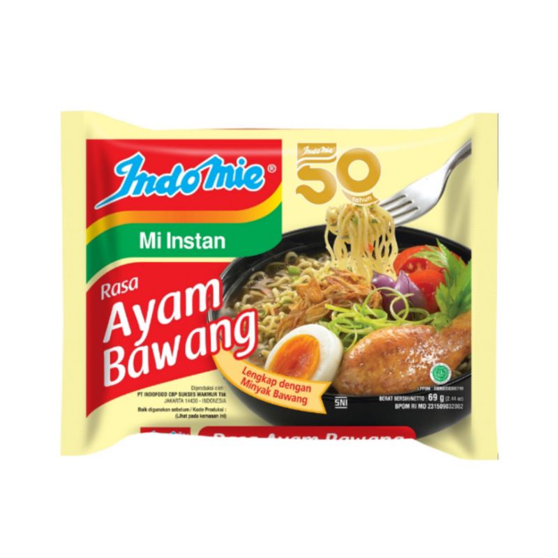 

Indomie Mi Instan Ayam Bawang 69 g | Hasil Lampung