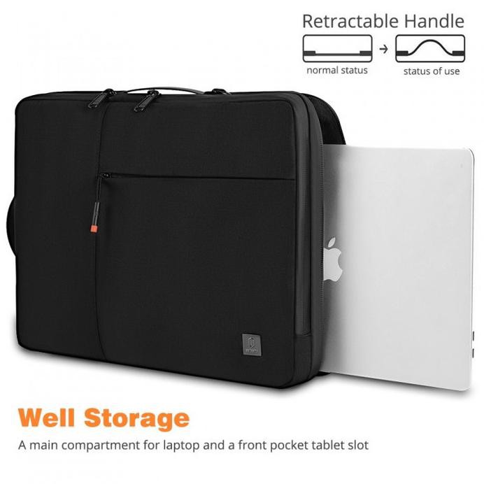WIWU TAS LAPTOP 14 INCH ALPHA DOUBLE LAYER SLEEVE BAG