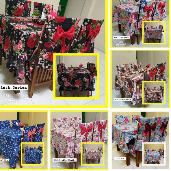 Terbagus.. SET SARUNG KURSI MAKAN / COVER KURSI SET