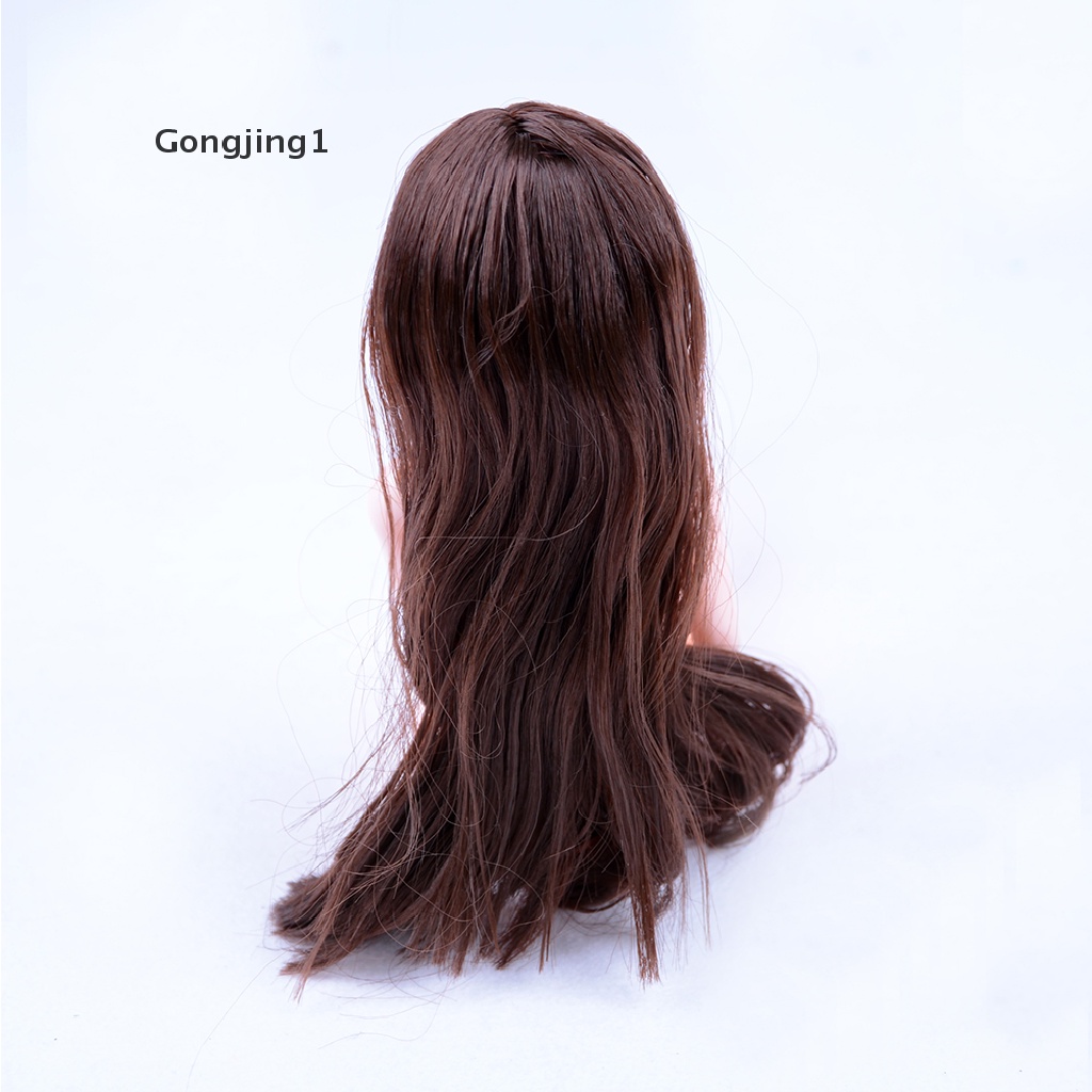 Gongjing1 Kepala Boneka Barbie Dengan Rambut DIY Skala 1: 6