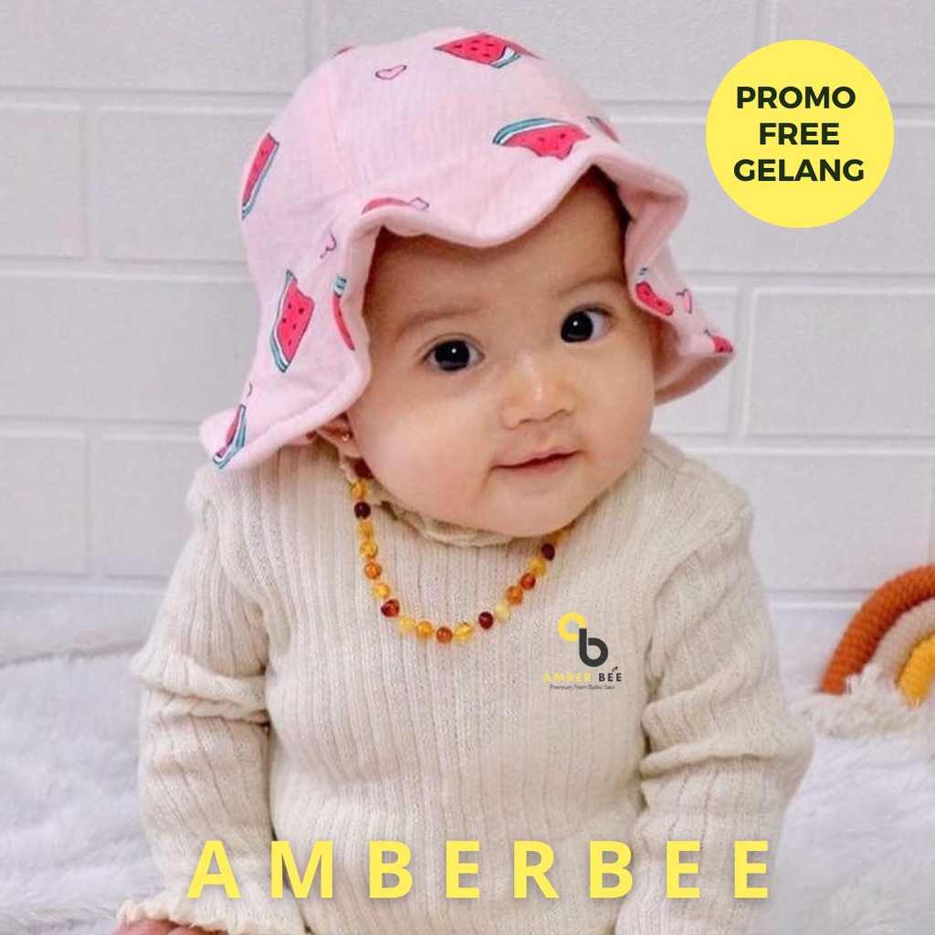 Kalung Amber Bayi Anak Premium Multicolor Matte NMM11 By Amber Bee