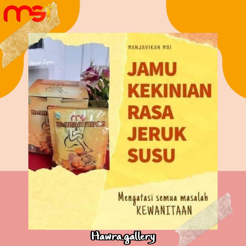 (ORIGINAL MSI)MANJAVIKAN MSI ORIGINAL AMPUH MENGATASI MASALAH KEWANITAAN